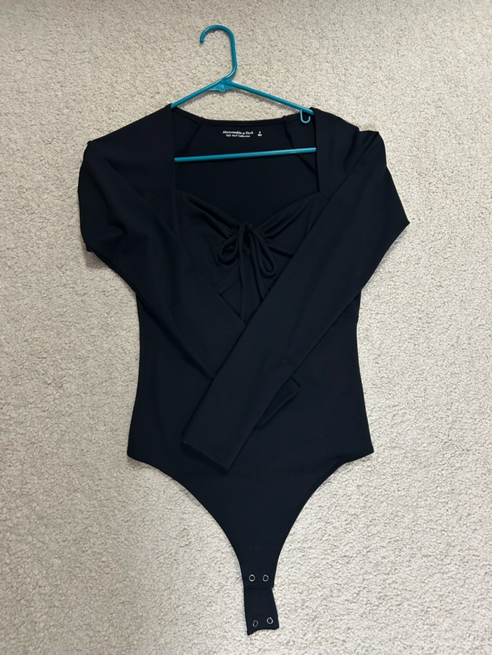 Abercrombie Long Sleeve Tie-Front Bodysuit